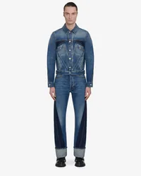 Alexander McQueen Jeans mit gedrehten Streifen Ausgewaschenes