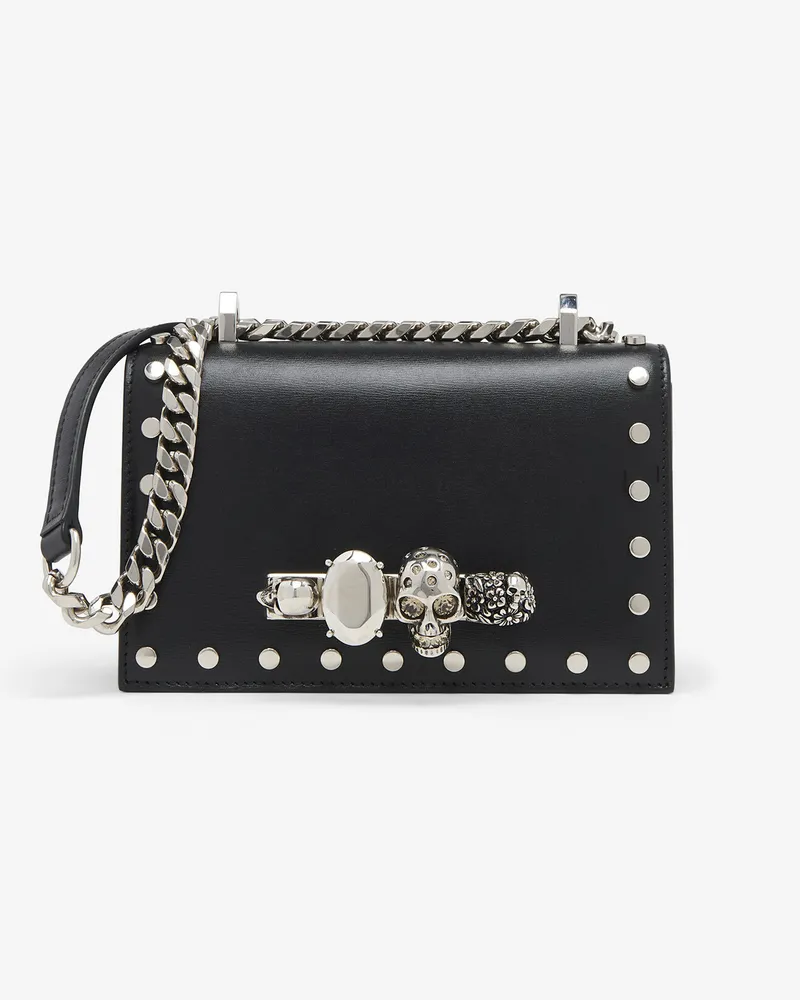 Alexander McQueen Mini Jewelled Satchel - Item 65313414C281000 Schwarz