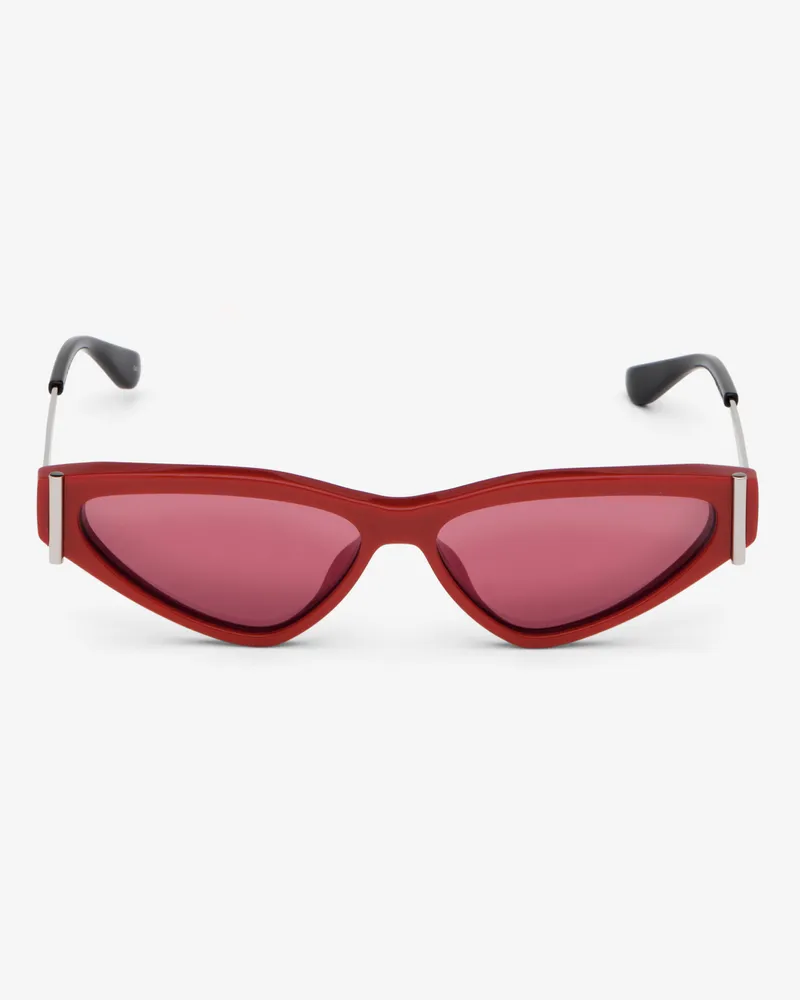 Alexander McQueen Side T-Bar Sonnenbrille - Item 832218J07706538 Rot