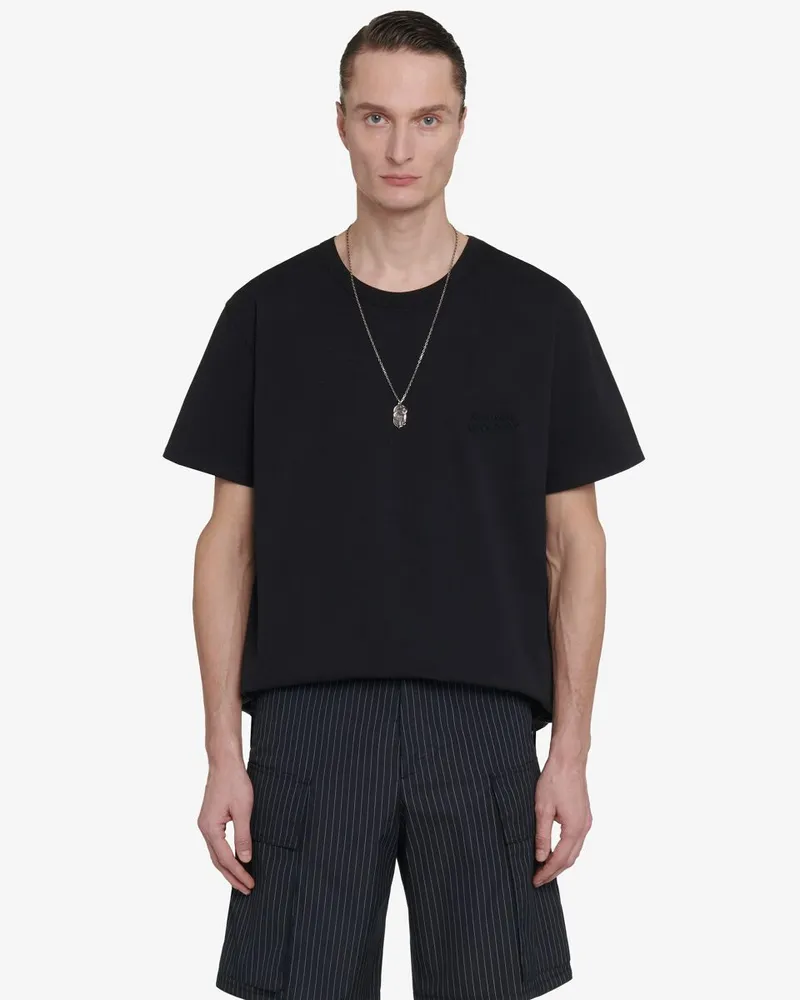 Alexander McQueen Hybrides T-Shirt Schwarz