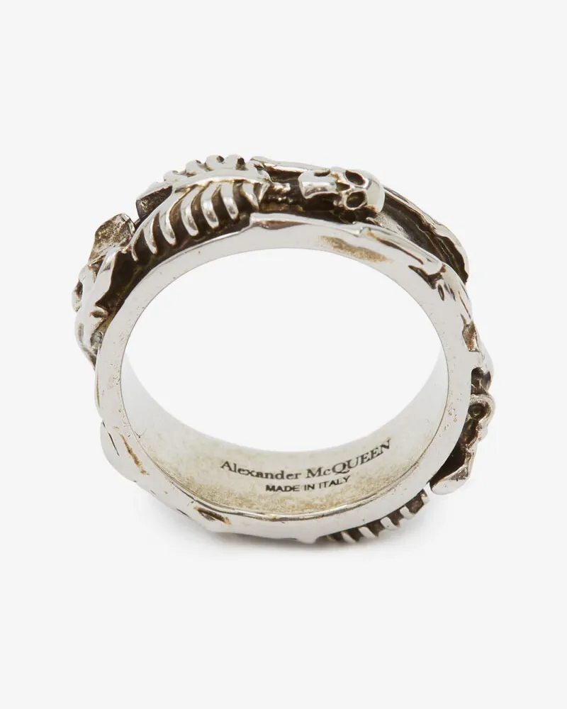 Alexander McQueen Ring Dancing Skeleton Bunt