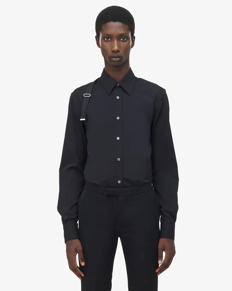 Alexander McQueen Gurt-Hemd - Item 828170QNAAB1000 Schwarz