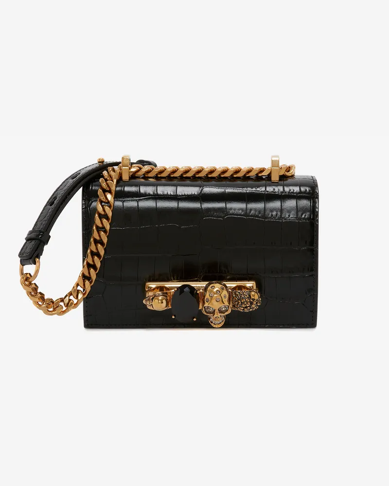 Alexander McQueen Mini-Edelsteintäschchen - Item 6531341HB0T1001 Schwarz