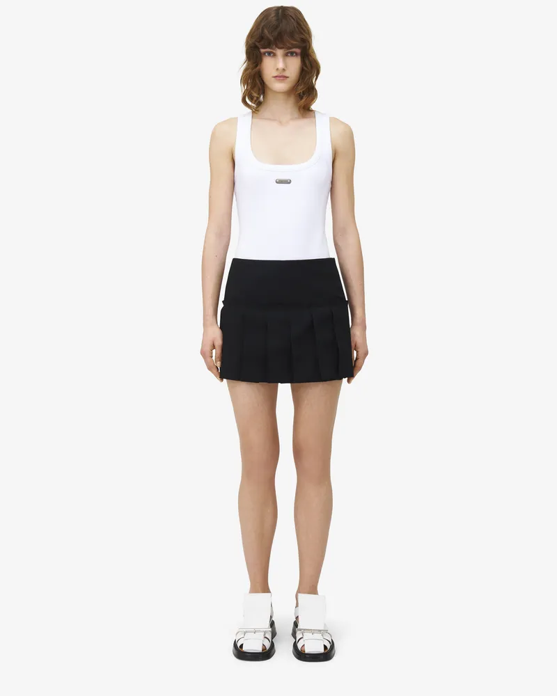 Alexander McQueen Kilt plissierter Minirock - Item 829987QJADK1000 Schwarz