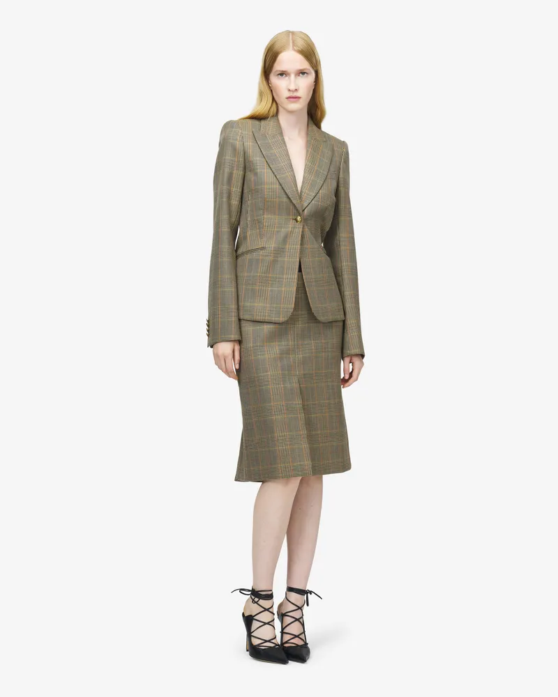 Alexander McQueen Country Check Kickback Rock - Item 858470QJAFR9101 Braun