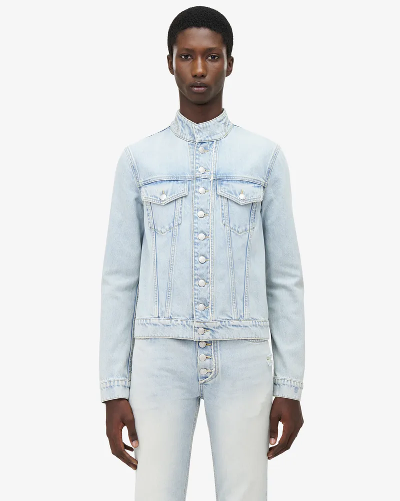 Alexander McQueen Stonewashed Jeansjacke - Item 820885QYABN4211 Ausgewaschenes