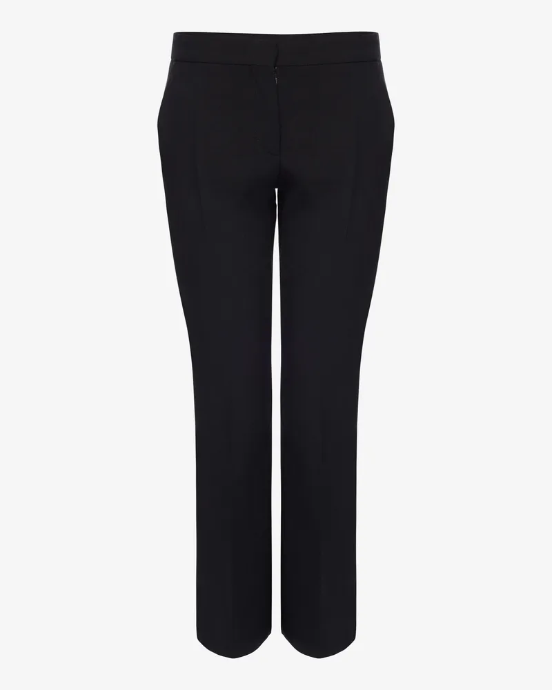 Alexander McQueen Zigarettenhose aus Blattkrepp - Item 584873QEAAA1000 Schwarz