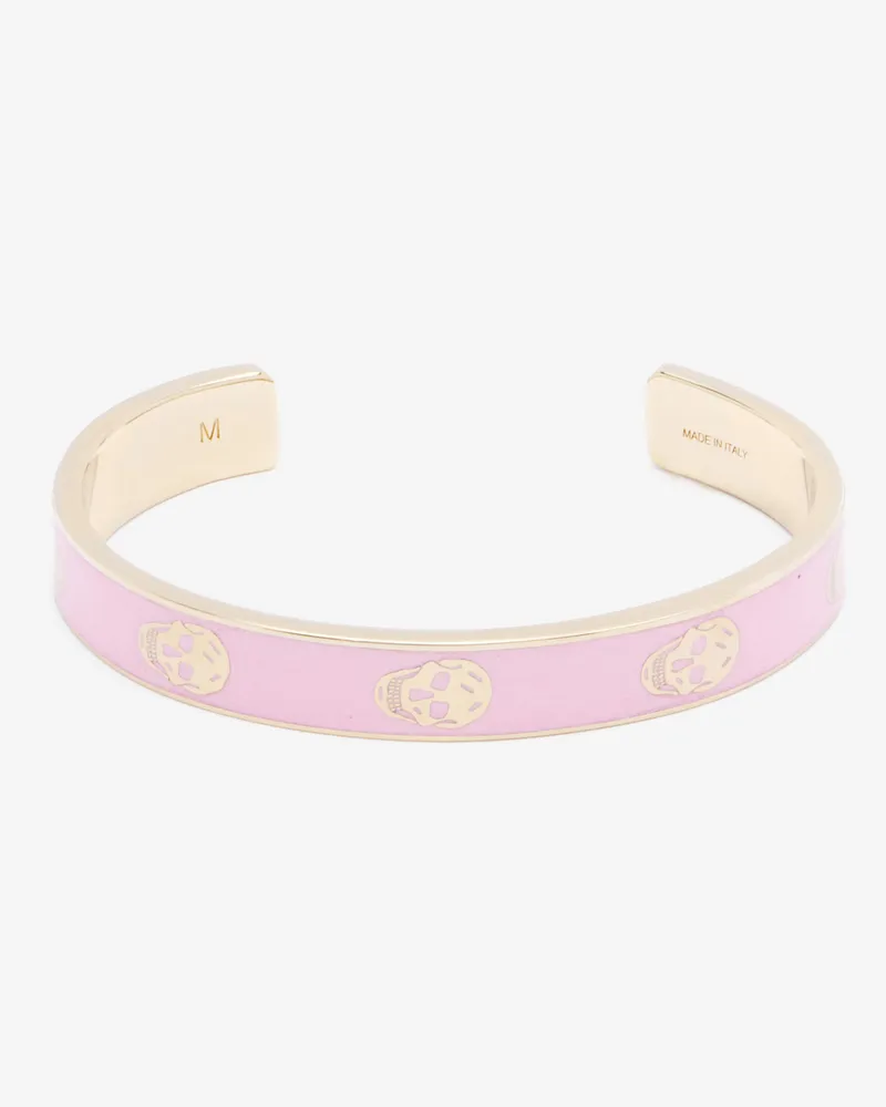 Alexander McQueen Thin Skull Cuff - Item 836596J16SM5053 Rose