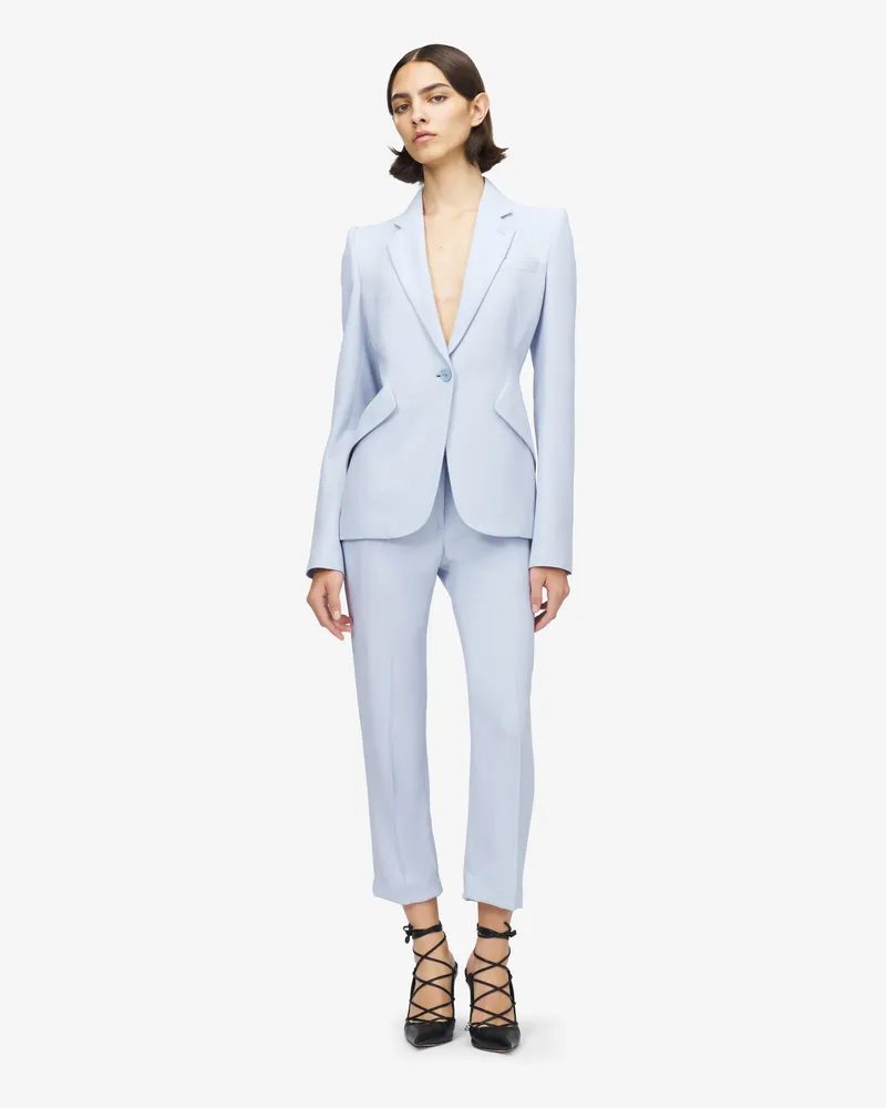 Alexander McQueen Gekürzte Couture-Hose - Item 857718QEAAA4602 Hellblau