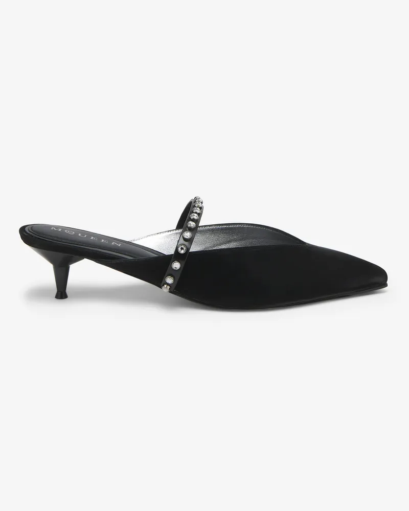 Alexander McQueen Revel Mule - Item 838130W4ABA1067 Schwarz