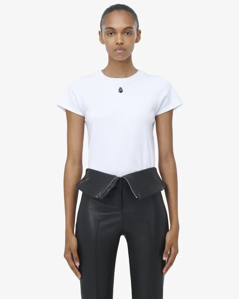 Alexander McQueen T-Shirt mit verziertem Skull - Item 819193QLAEH9000 Optical
