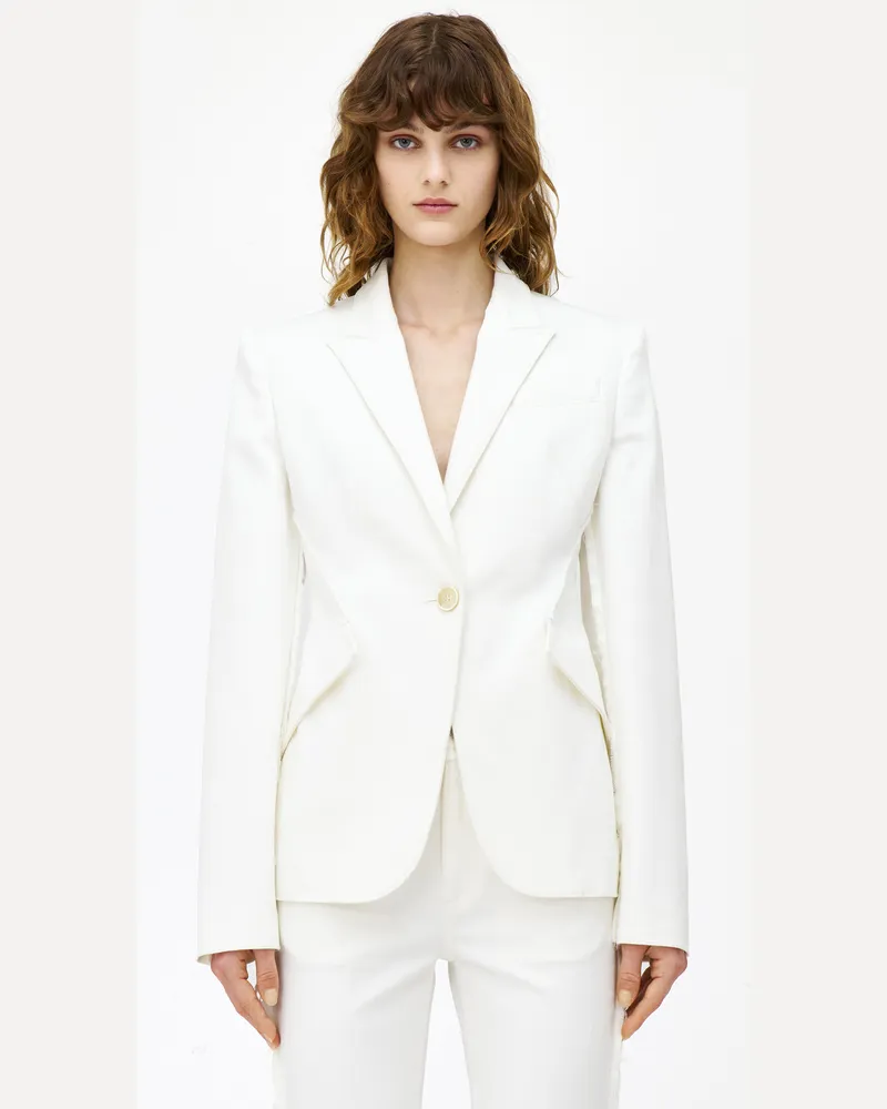 Alexander McQueen Einreihige Jeansjacke - Item 830574QZAON9000 Optical