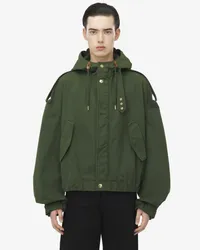 Alexander McQueen Jacke mit Kapuze Grün