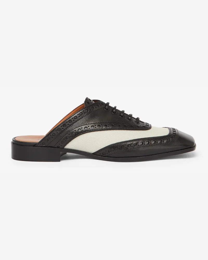 Alexander McQueen Krähe Pantolette - Item 834100WIADZ1023 Schwarz