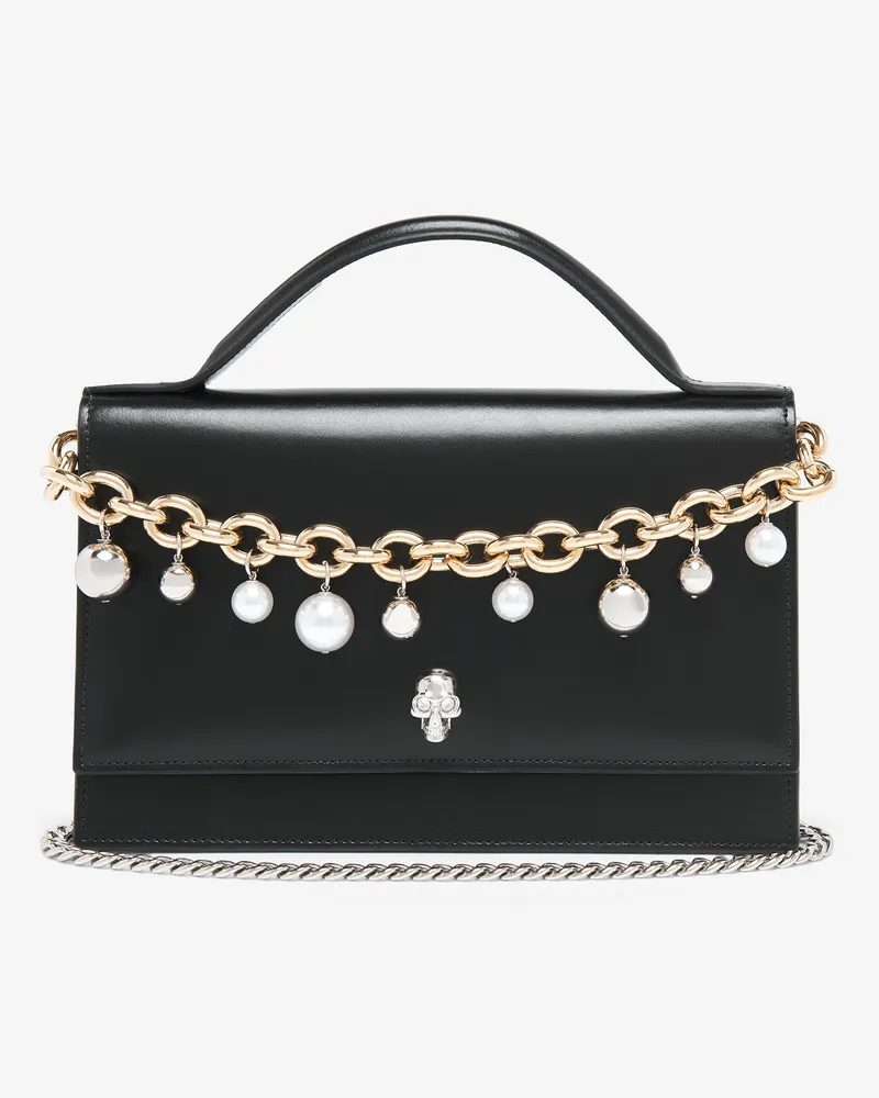 Alexander McQueen Skull Tasche mit Griff an der Oberseite - Item 856330C8ZXX1000 Schwarz