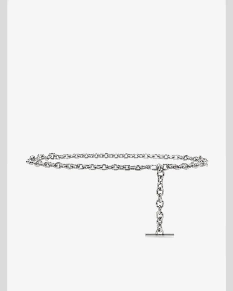 Alexander McQueen T-Bar-Kettengürtel - Item 857628J16SS0443 Palladium