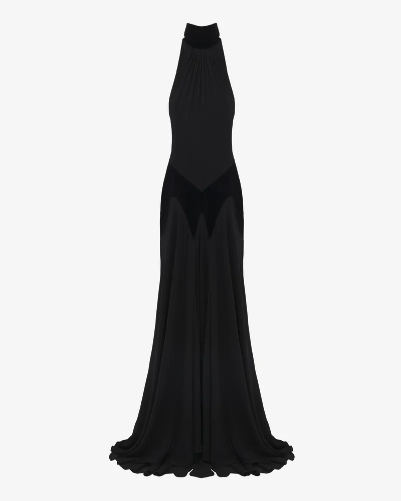 Alexander McQueen Abendkleid aus Seidengeorgette - Item 842905QBADS1000 Schwarz