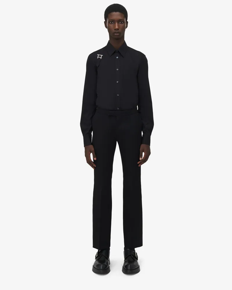 Alexander McQueen Gurt-Hemd mit T-Bar - Item 828259QNAAX1000 Schwarz