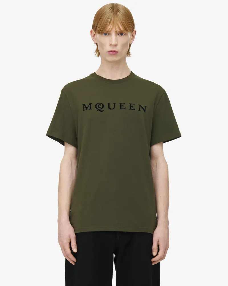 Alexander McQueen McQueen-T-Shirt - Item 828420QTADD0308 Kaki