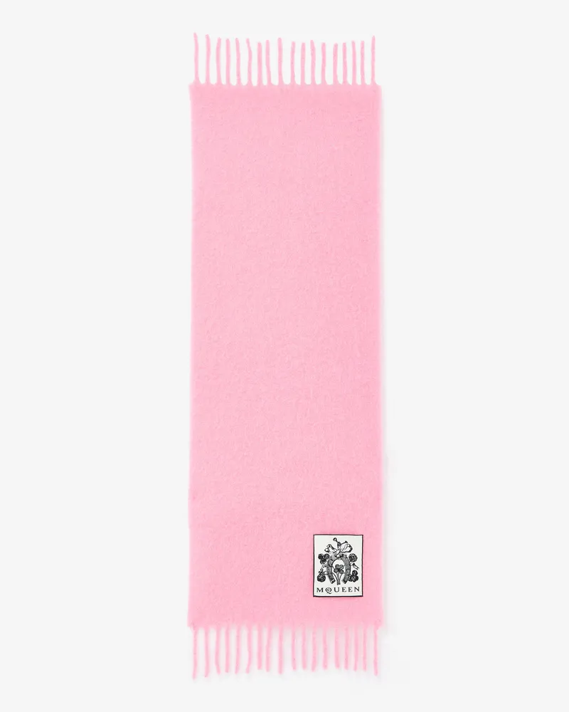 Alexander McQueen Solid Cosy Scarf - Item 8357073E78Q5900 Pink