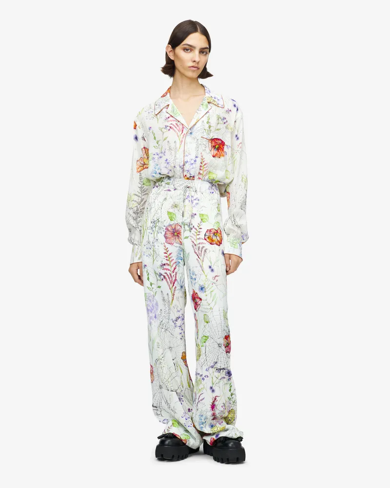 Alexander McQueen Floraler Wiesen-Print - Item 819000QZAQV9015 Elfenbeinfarben