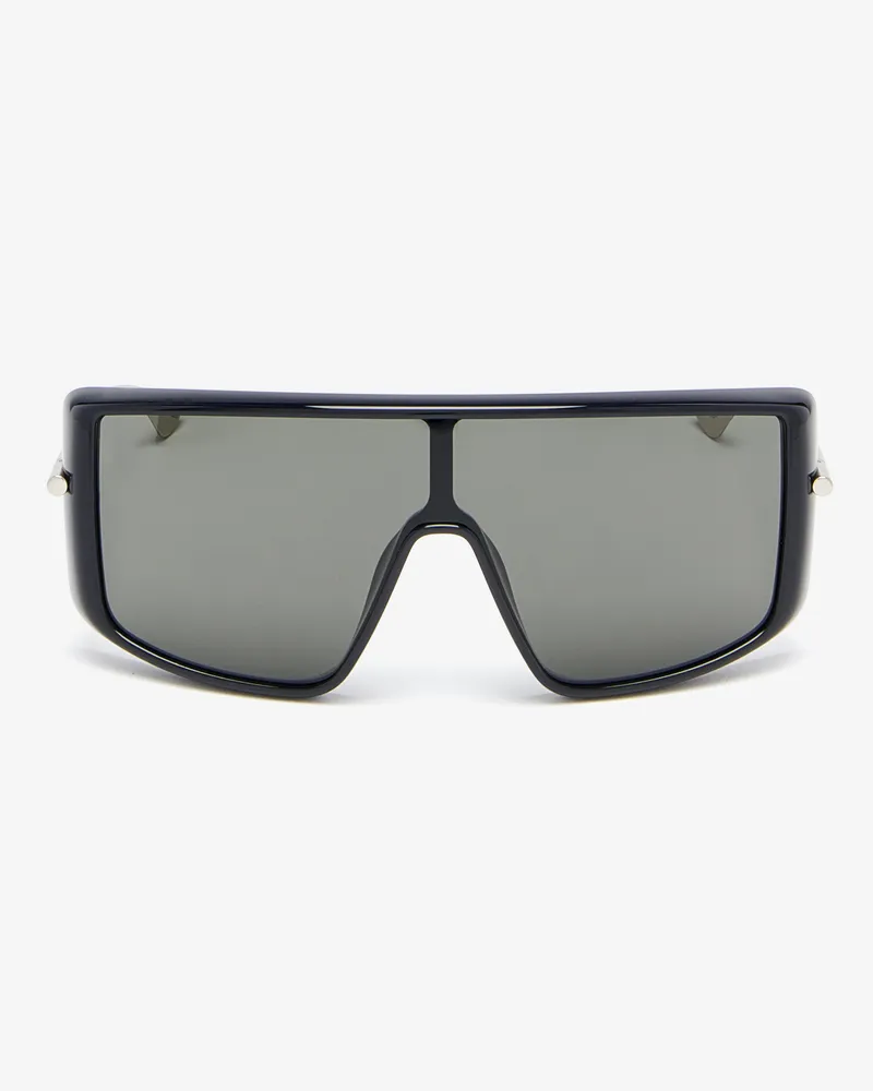 Alexander McQueen T-Bar Visor-Sonnenbrille - Item 852607J07701055 Schwarz