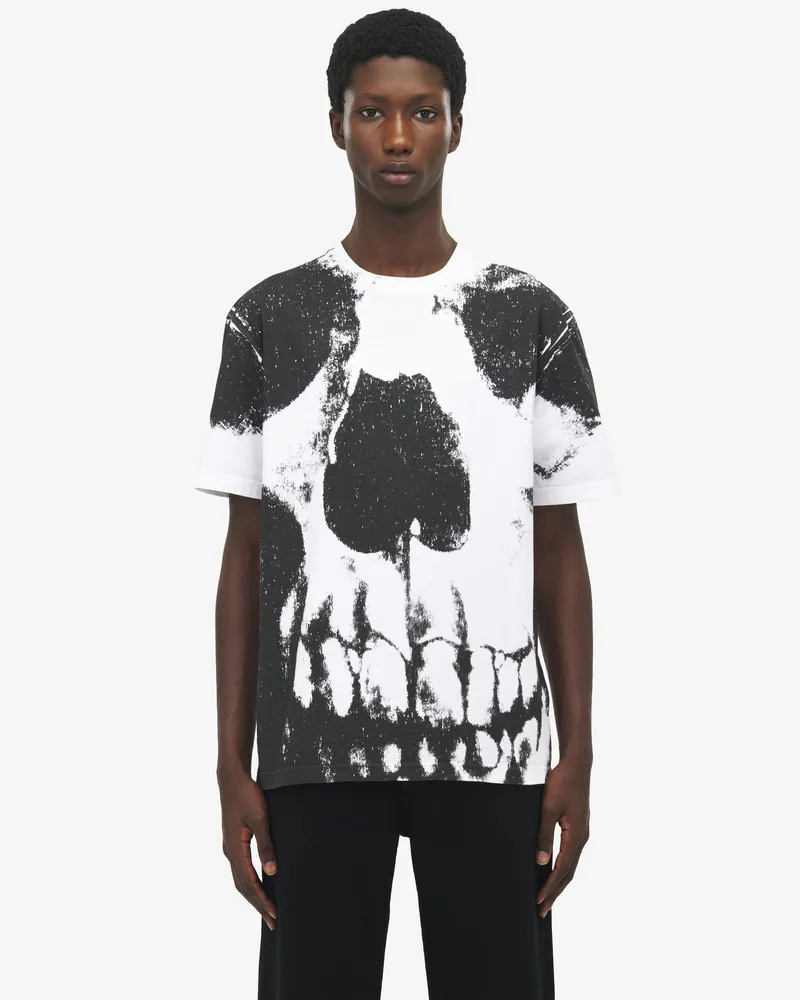 Alexander McQueen Exploded Skull T-Shirt - Item 815067QTAC50909 Weiss