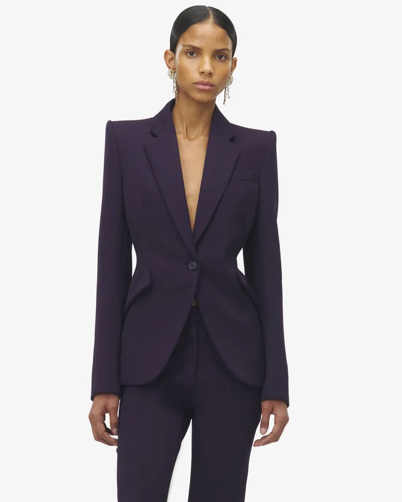 Alexander McQueen Einreihige Jacke - Item 847014QJAAC5144 Violett
