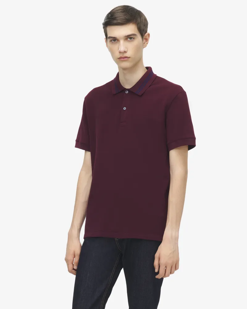 Alexander McQueen Poloshirt mit McQueen Logo - Item 847736QXAAK5050 Bordeaux