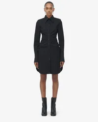 Alexander McQueen Mini-Hemdblusenkleid Schwarz