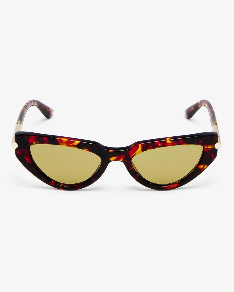 Alexander McQueen T-Bar-Sonnenbrille im Cat-Eye-Stil - Item 841644J07492304 Braun