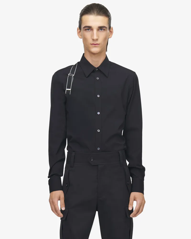 Alexander McQueen McQueen Logo Gurt-Hemd - Item 828170QNAAB0506 Schwarz