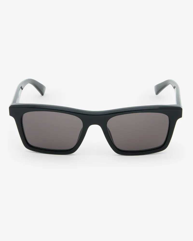 Alexander McQueen Rechteckige Sonnenbrille mit McQueen Logo Schwarz