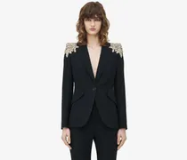 Jackett mit Verzierung und Spitzfasson-Schultern - Item 830148QEAAA1000