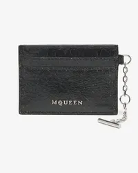 Alexander McQueen Sling Kartenetui Schwarz