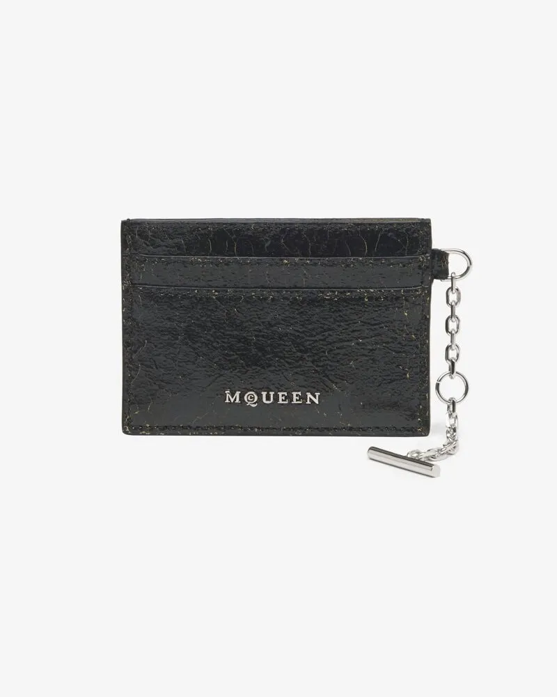 Alexander McQueen Sling Kartenetui Schwarz