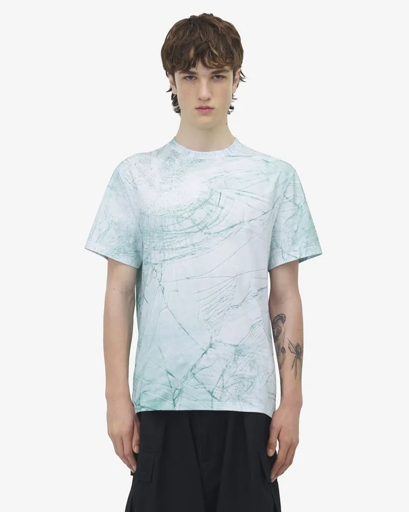 Alexander McQueen Smashed Glass T-Shirt Natural