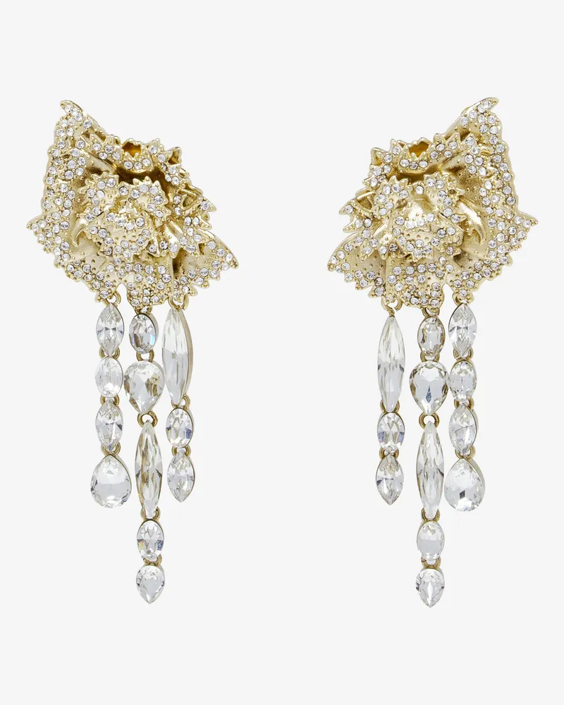 Alexander McQueen Carnation Ohrringe - Item 846511J161C1035 Blassgold