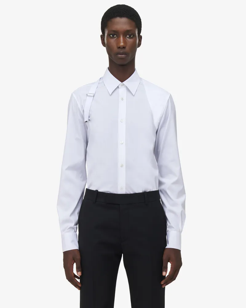 Alexander McQueen Gurt-Hemd - Item 828170QNAAB9000 Weiss