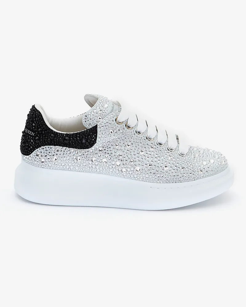 Alexander McQueen Mit Kristallen verzierte Oversized-Sneaker - Item 611697WHZ399329 Weiß