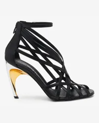 Alexander McQueen Armadillo Riemensandale Schwarz