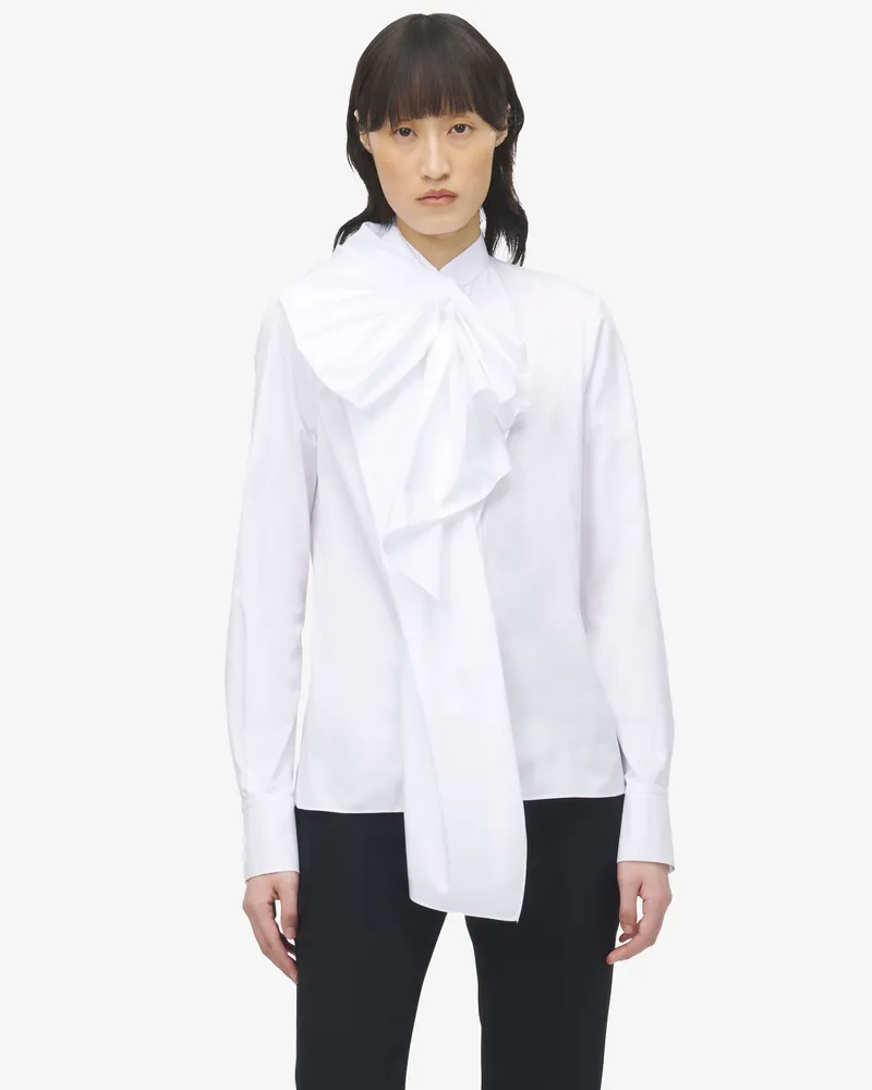 Alexander McQueen Hemd aus geraffter Baumwolle - Item 846035QAACA9000 Optical