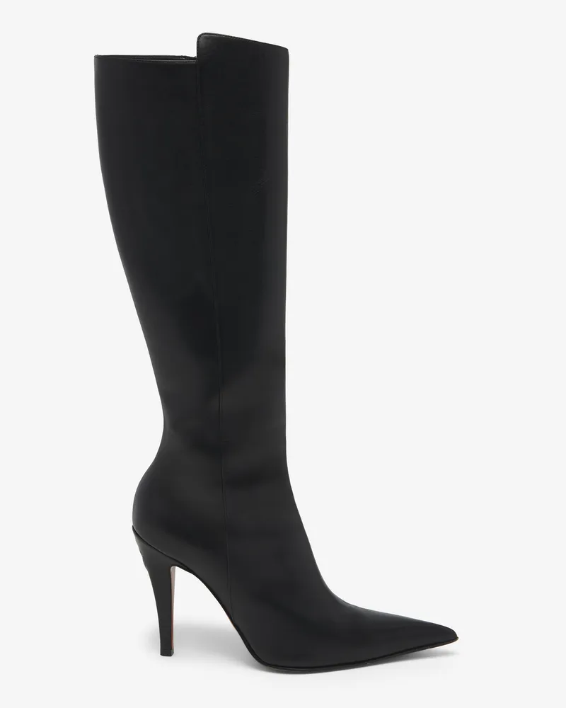 Alexander McQueen Birdee kniehohe Stiefel - Item 813074WHABC1000 Schwarz