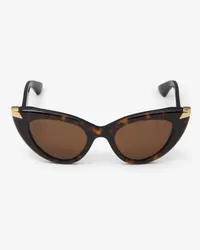 Alexander McQueen Cateye-Sonnenbrille mit Punk-Nieten Havana