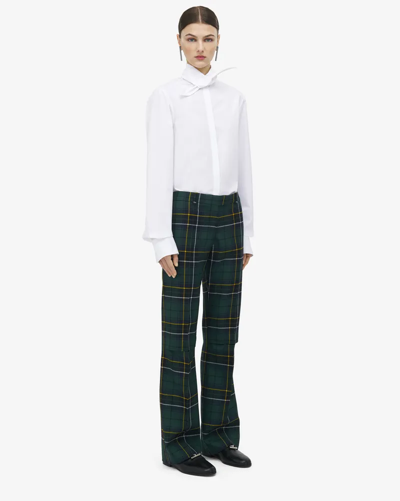Alexander McQueen Schottenkaro-Hose aus Wolle - Item 841626QJAFI4348 Marineblau