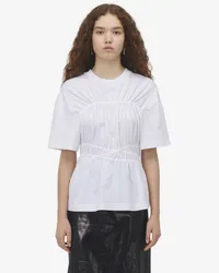 Alexander McQueen Gerafftes T-Shirt Optical