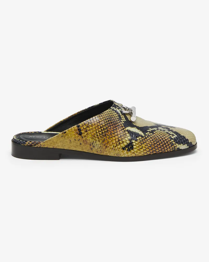 Alexander McQueen T-Bar Slip On Mule - Item 831088WIAEX8486 Natur