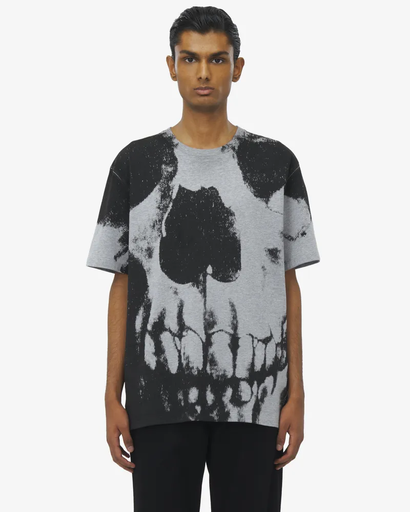 Alexander McQueen Skull-T-Shirt - Item 815067QTAC50582 Grau