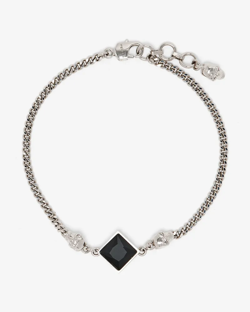 Alexander McQueen Twin Skull-Armband - Item 854592J161B1112 Palladium