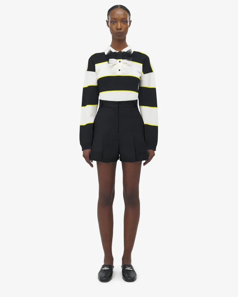 Alexander McQueen Shorts mit Falten - Item 832559QJAEK1000 Schwarz